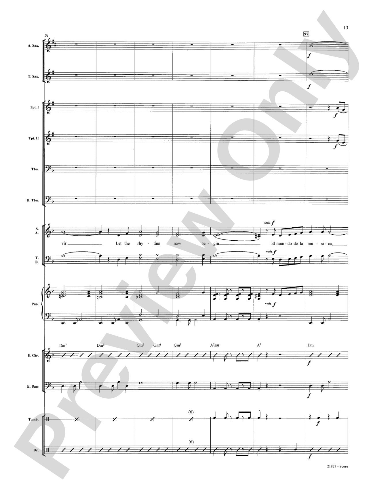 La Musica (The Music): Choral SoundPax