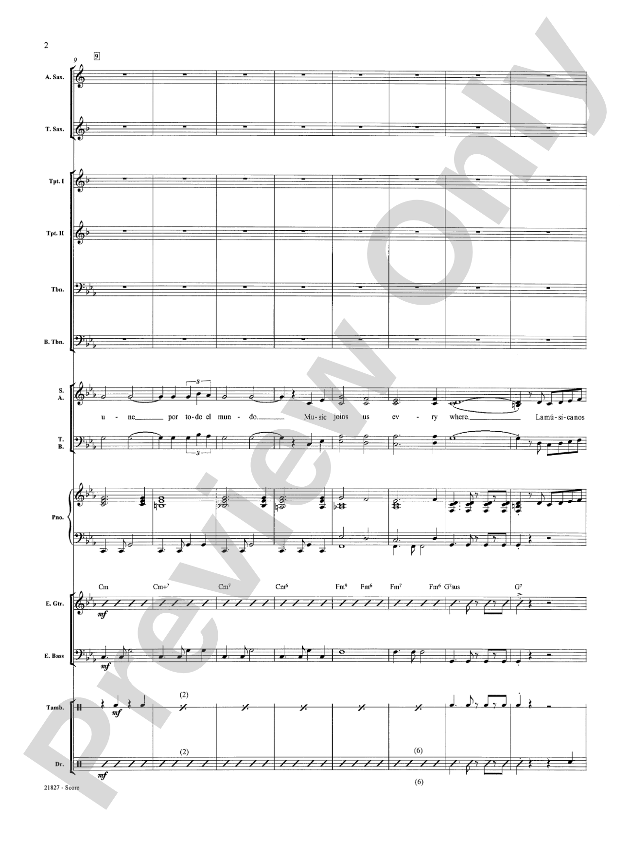 La Musica (The Music): Choral SoundPax