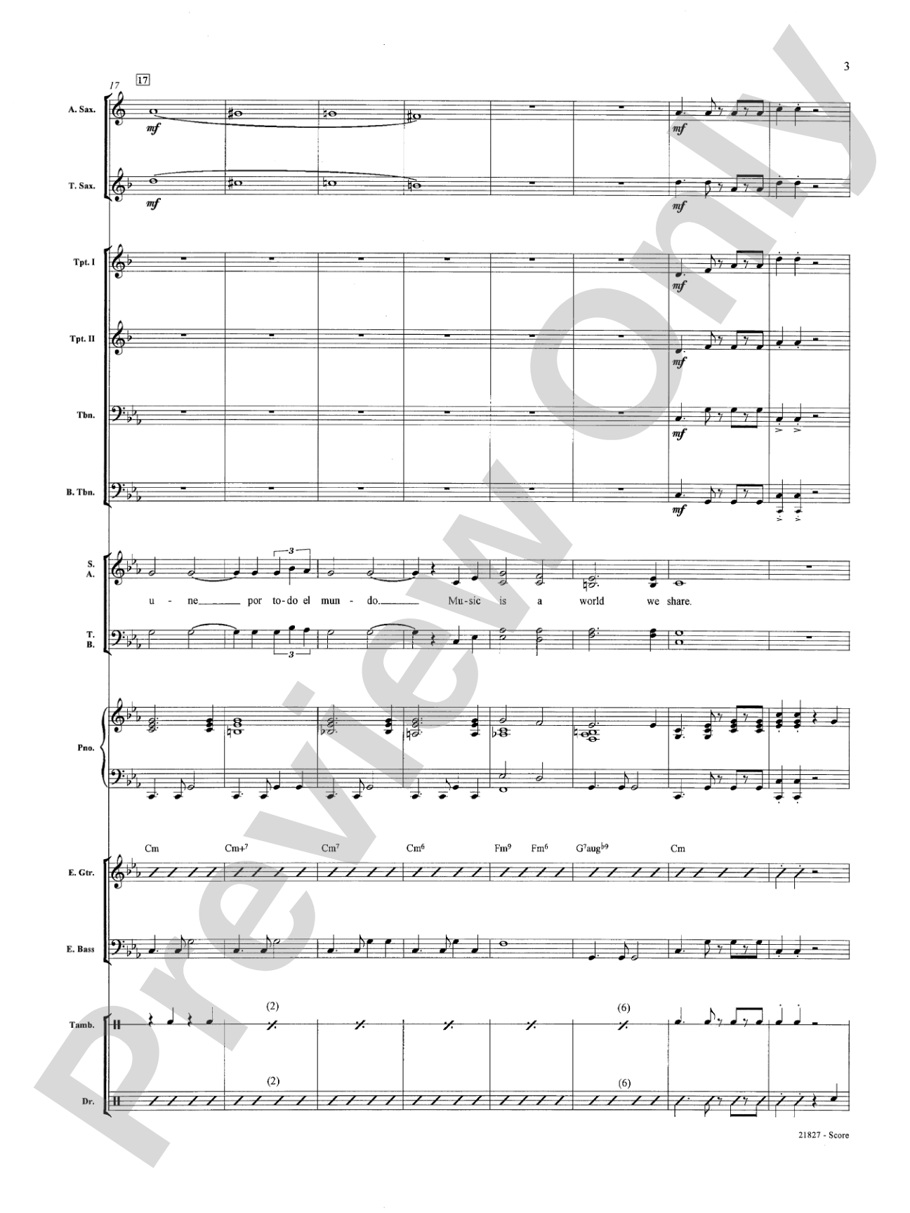 La Musica (The Music): Choral SoundPax