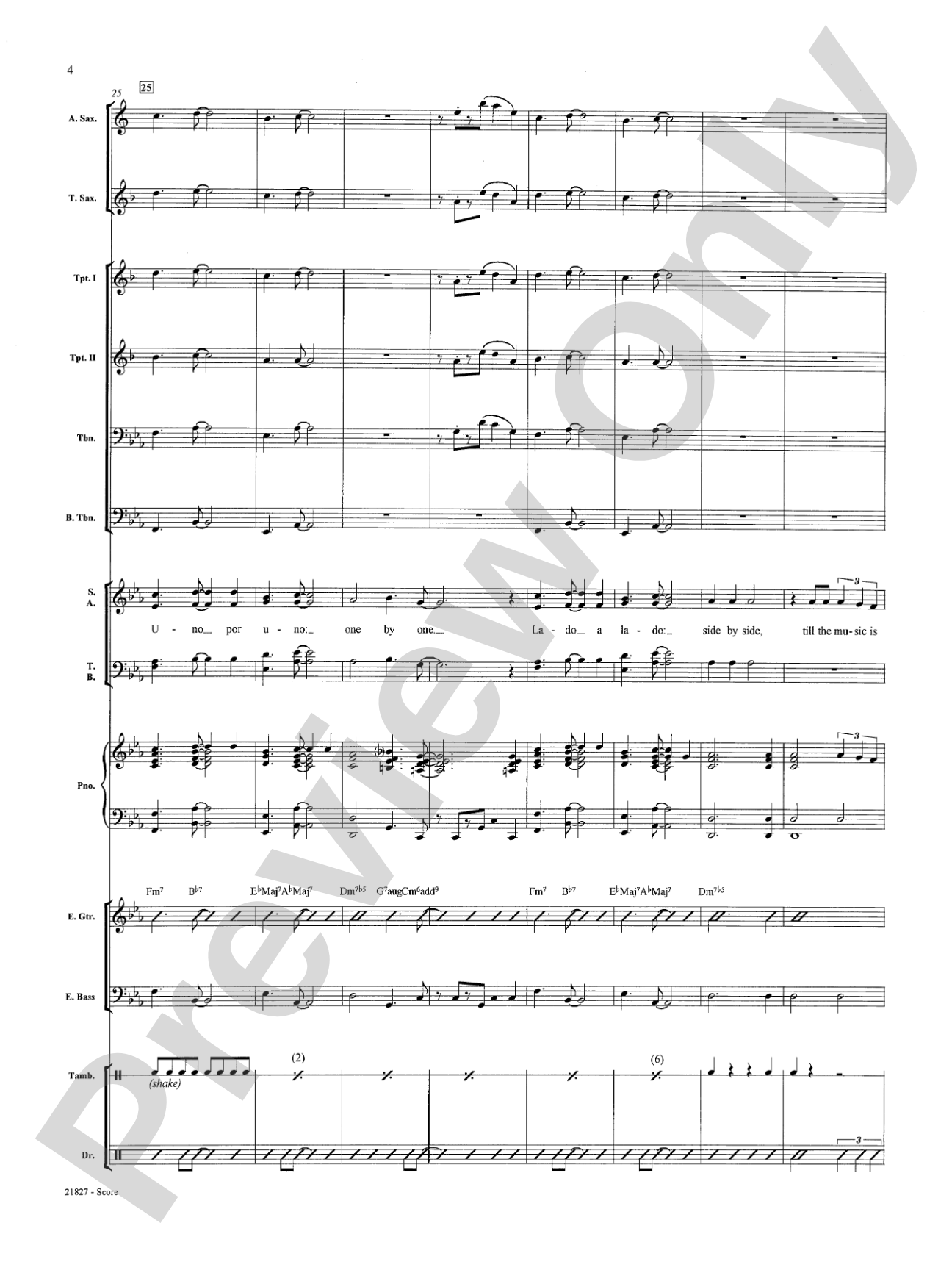 La Musica (The Music): Choral SoundPax