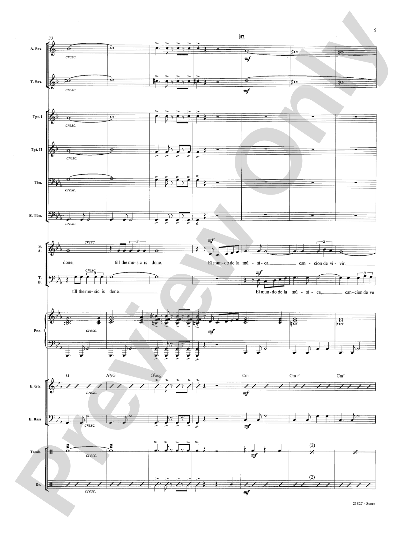 La Musica (The Music): Choral SoundPax