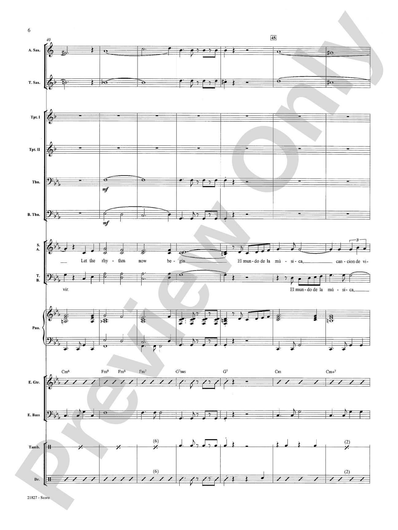 La Musica (The Music): Choral SoundPax