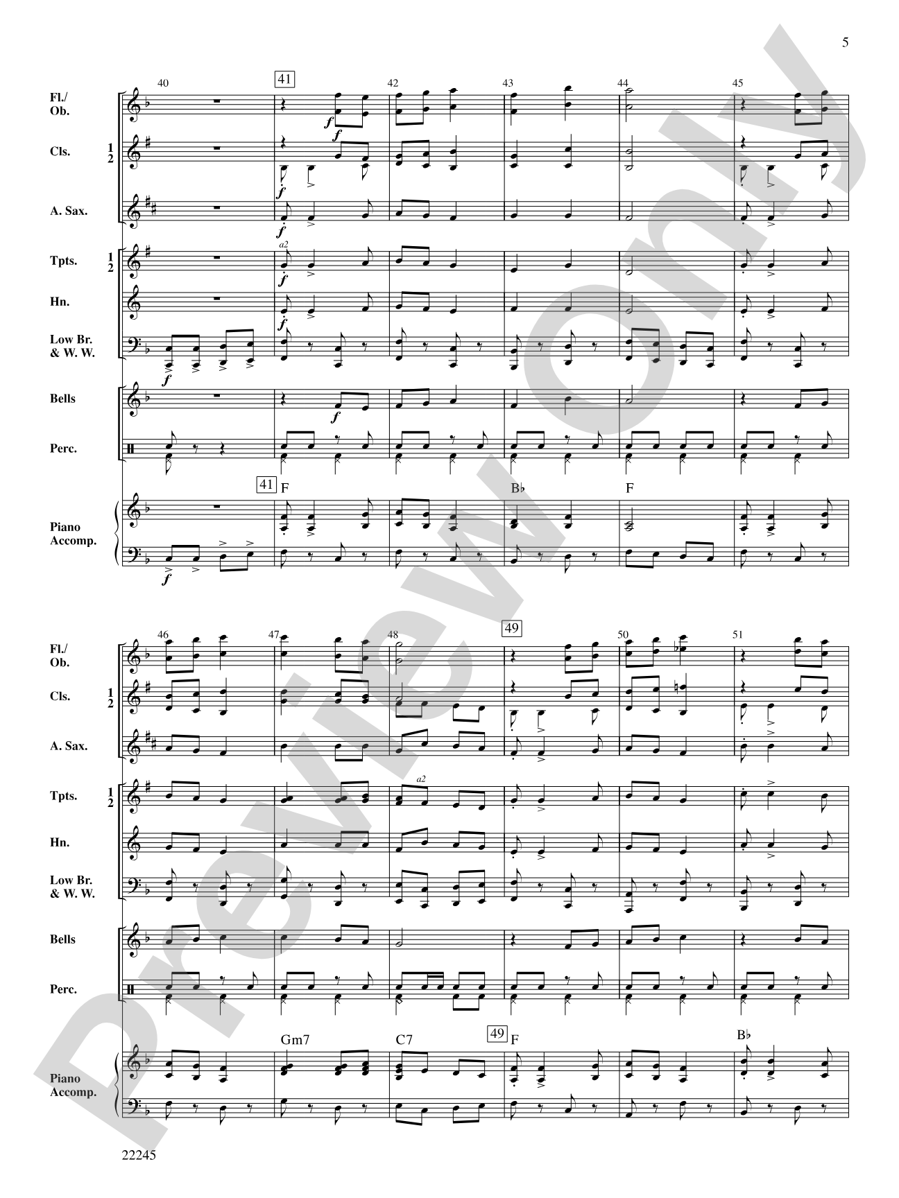 Honor Roll March: Concert Band Conductor Score & Parts