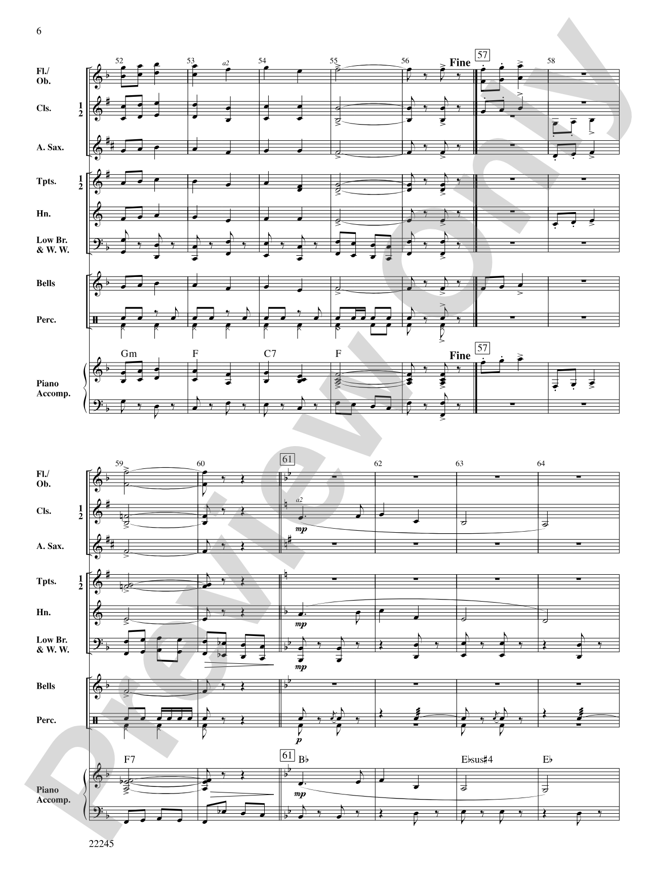 Honor Roll March: Concert Band Conductor Score & Parts