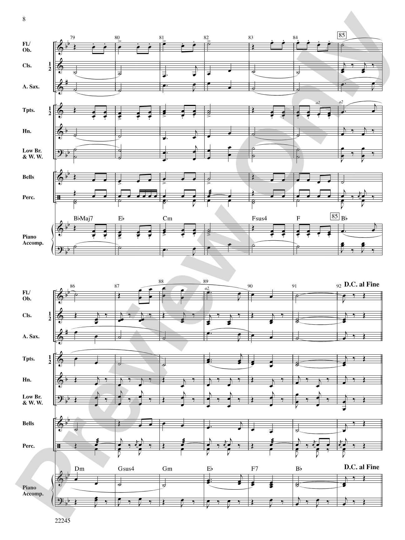 Honor Roll March: Concert Band Conductor Score & Parts