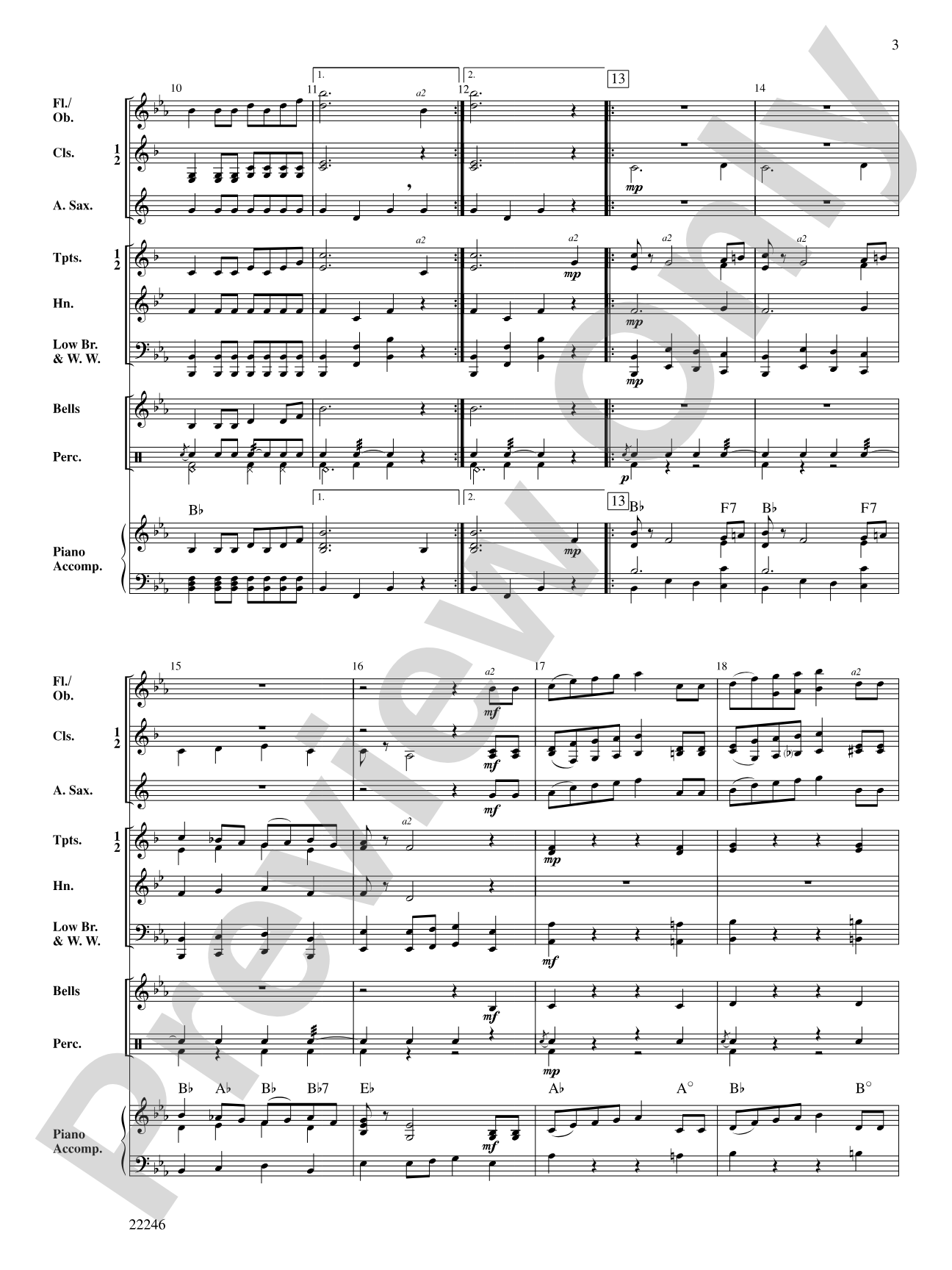 Bach March and Musette: Concert Band Conductor Score & Parts