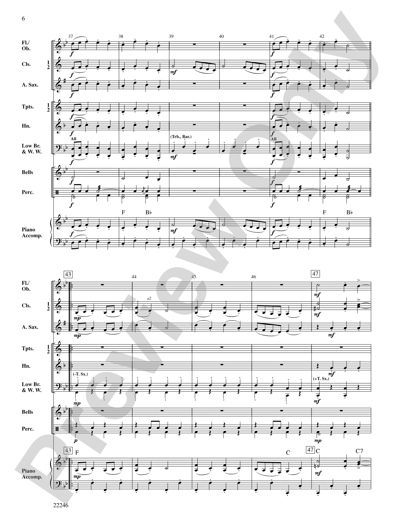 Bach March and Musette: Concert Band Conductor Score & Parts