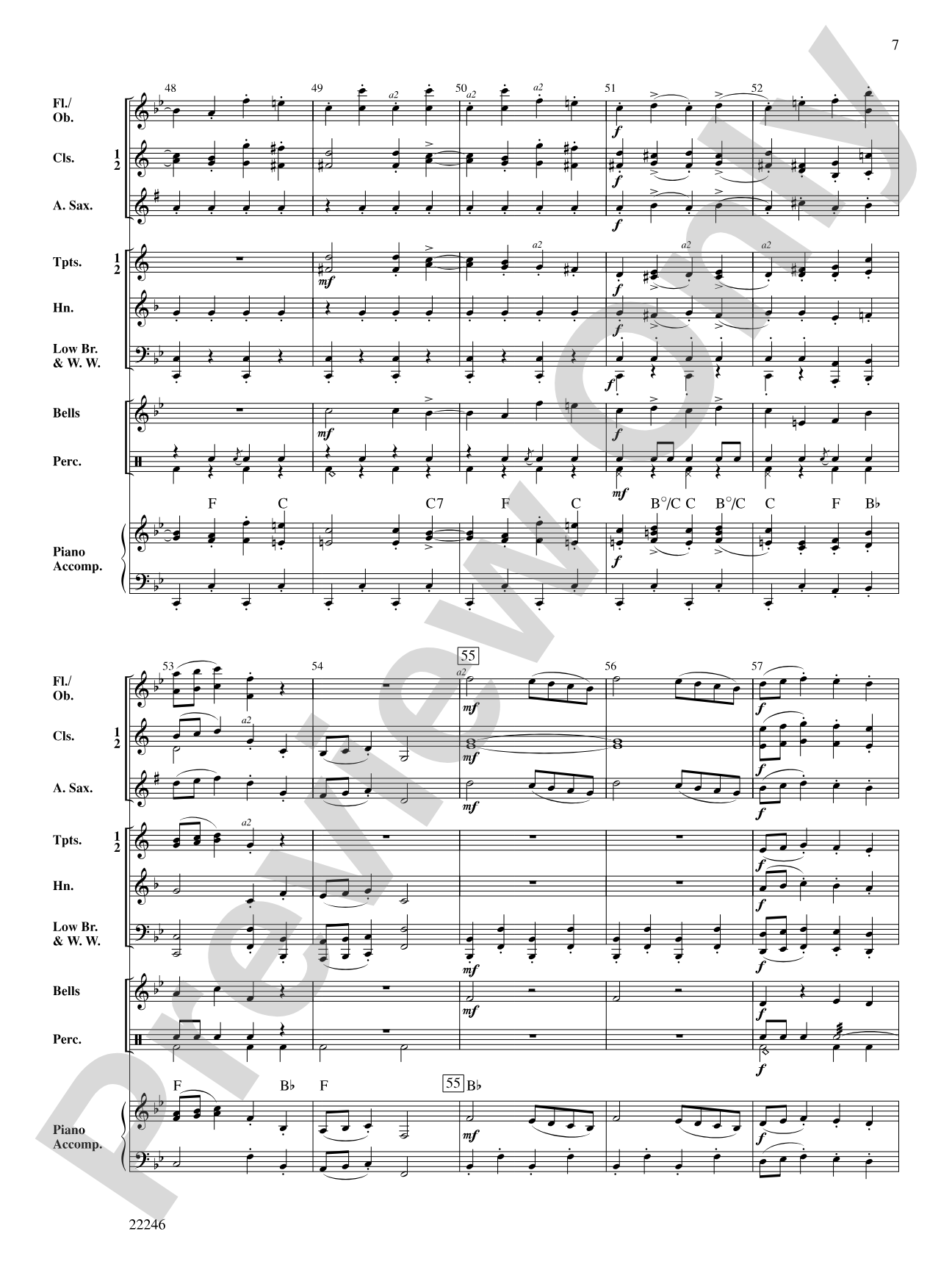 Bach March and Musette: Concert Band Conductor Score & Parts