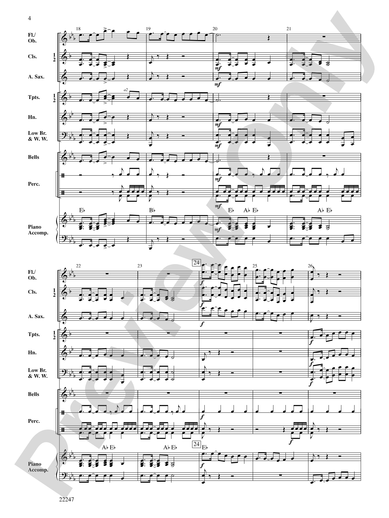 African Marching Song: Concert Band Conductor Score & Parts