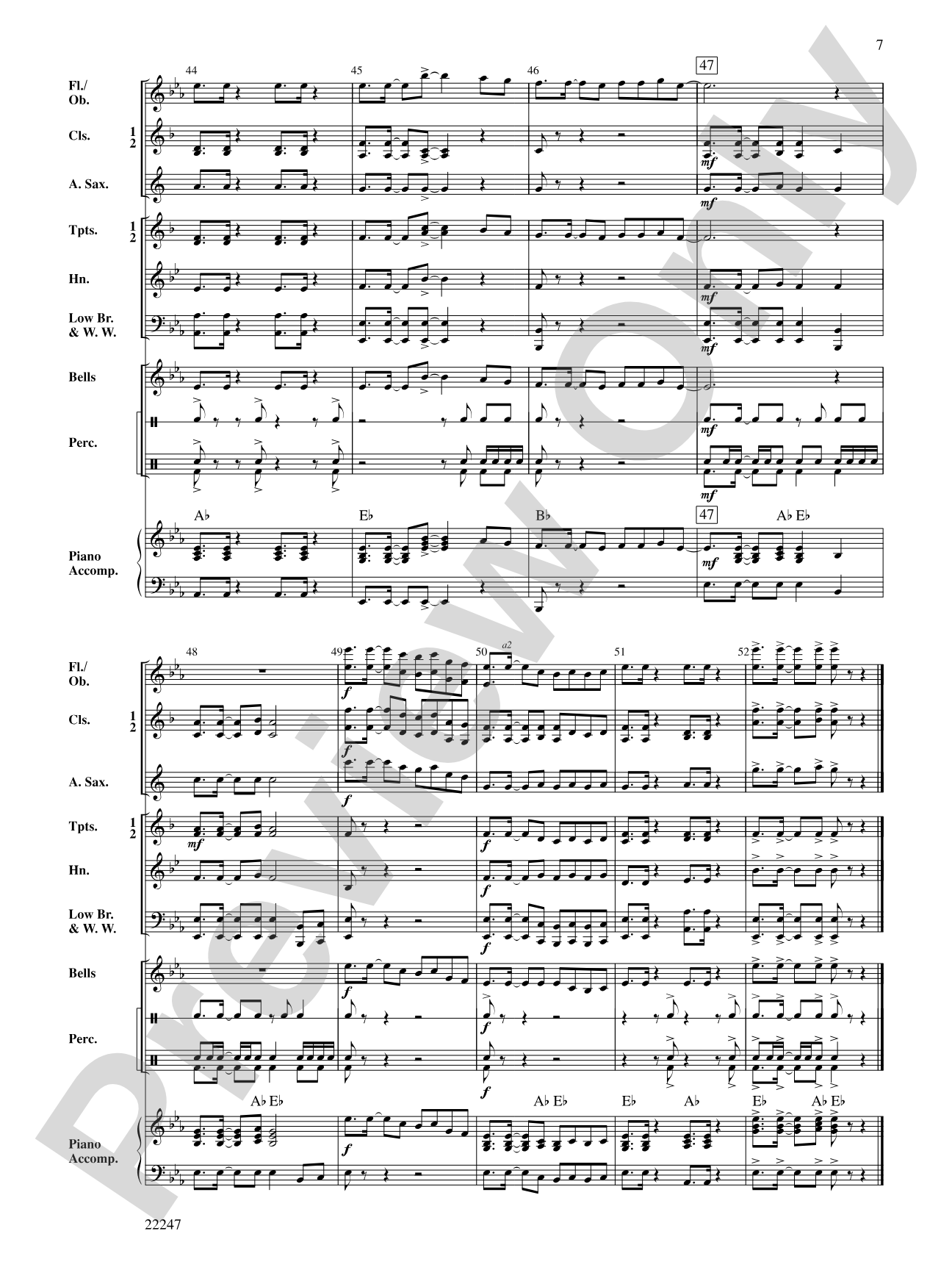 African Marching Song: Concert Band Conductor Score & Parts