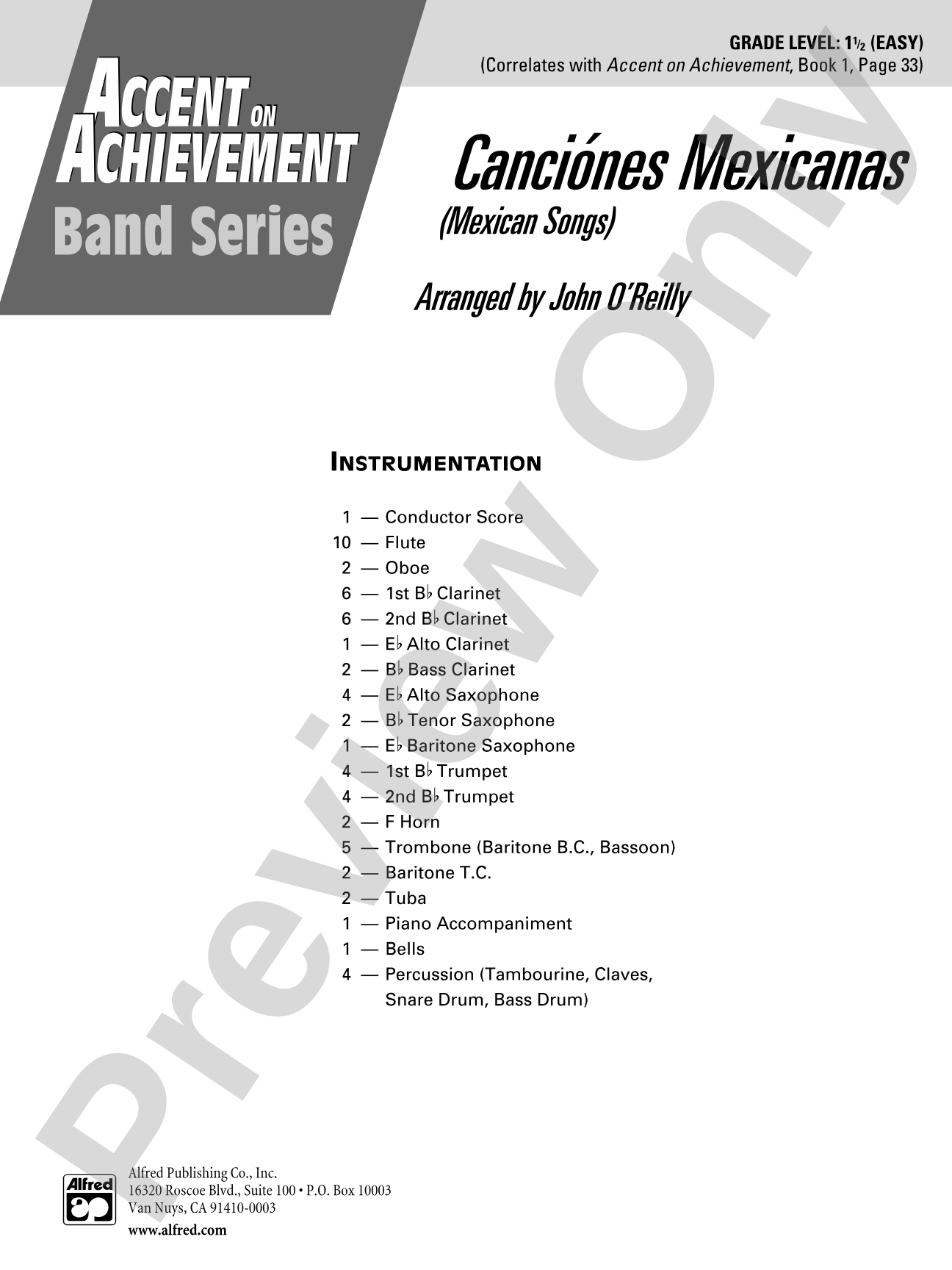 Canciónes Mexicanas: Score