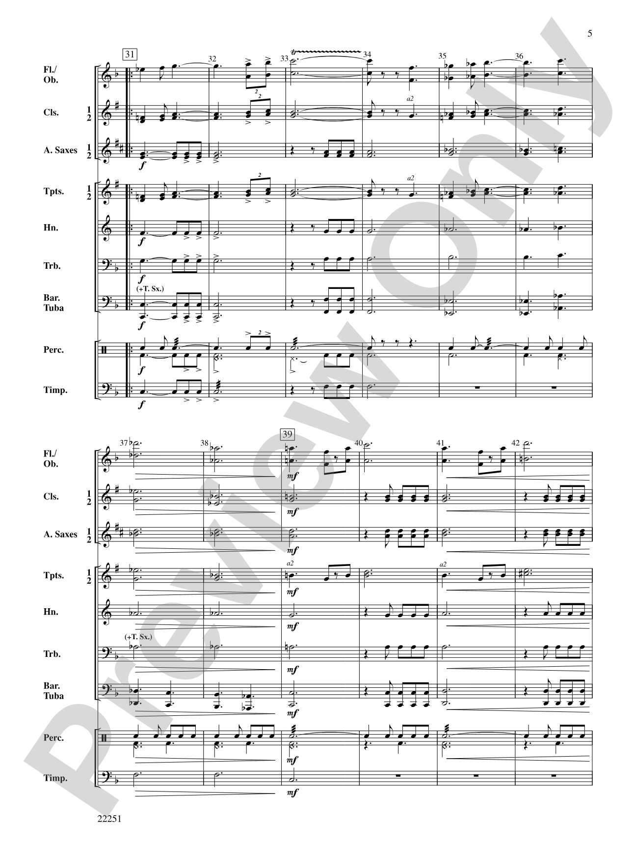 Dunkirk March: Concert Band Conductor Score & Parts