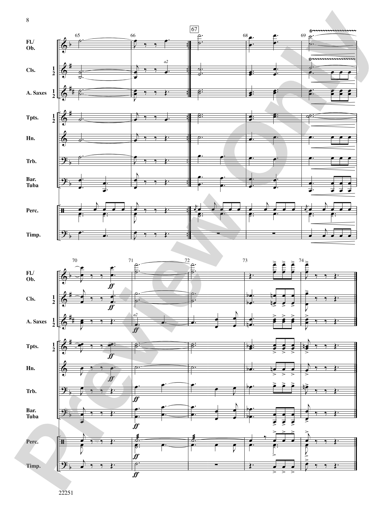 Dunkirk March: Concert Band Conductor Score & Parts