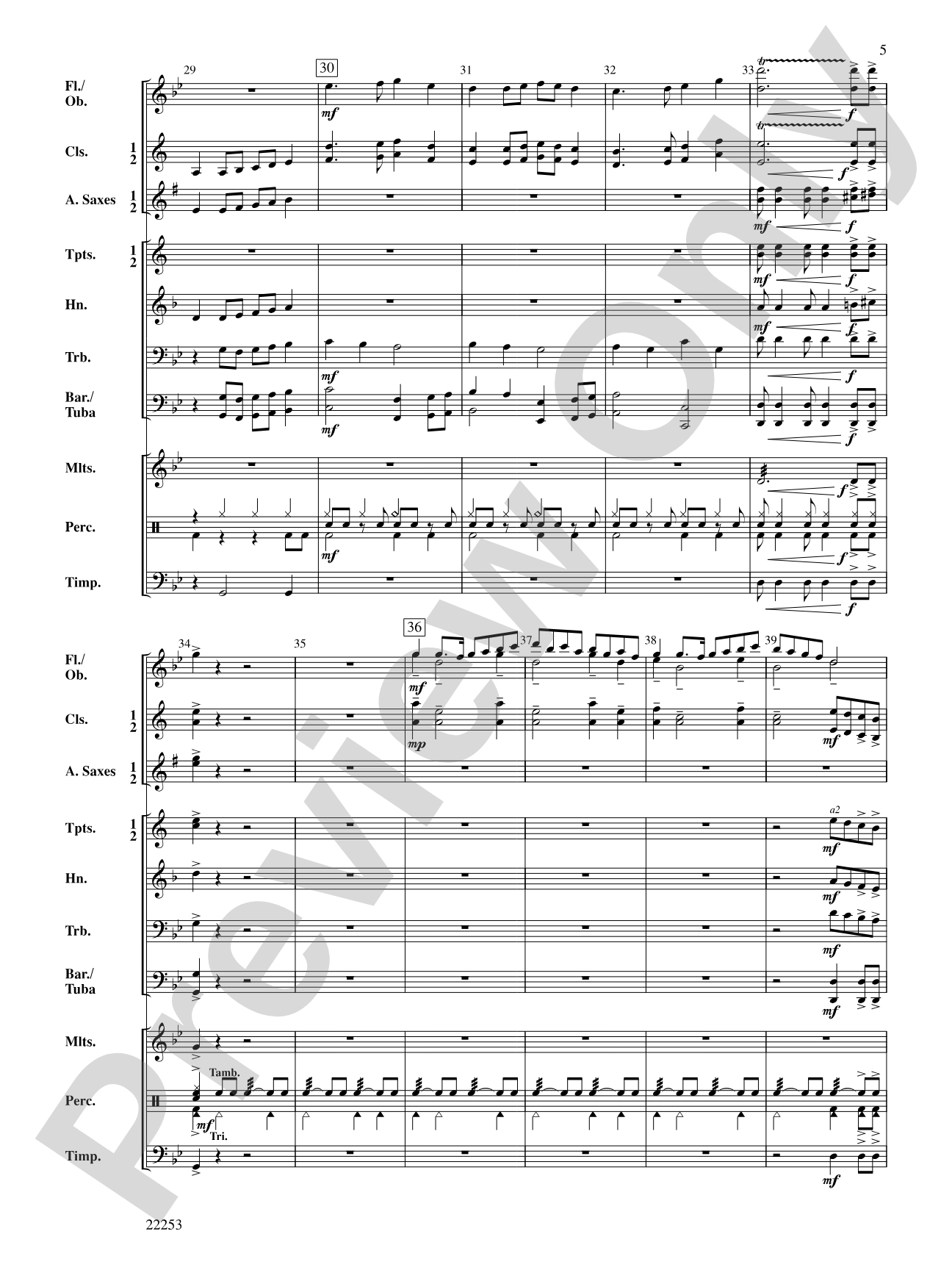 Legend of Eagle Caves: Concert Band Conductor Score & Parts