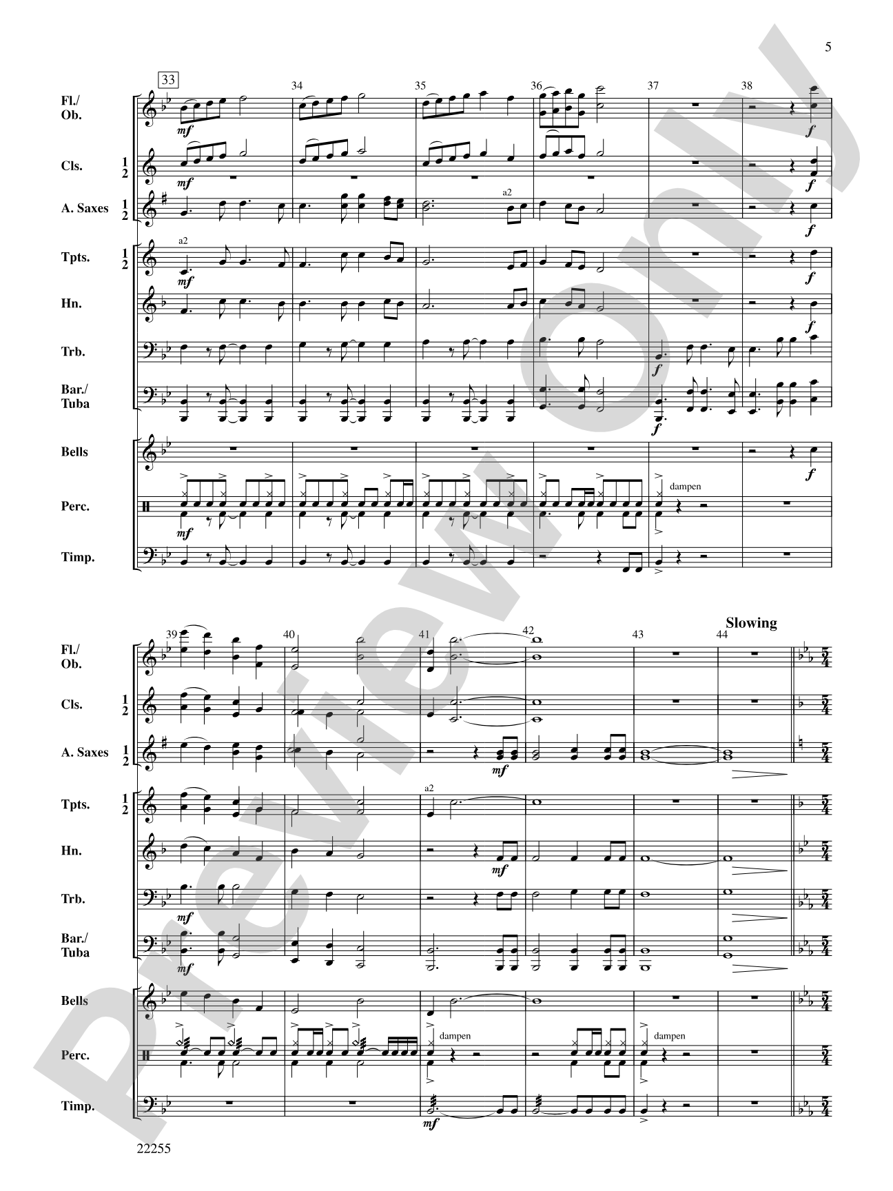 Wind Mountain Overture: Concert Band Conductor Score & Parts