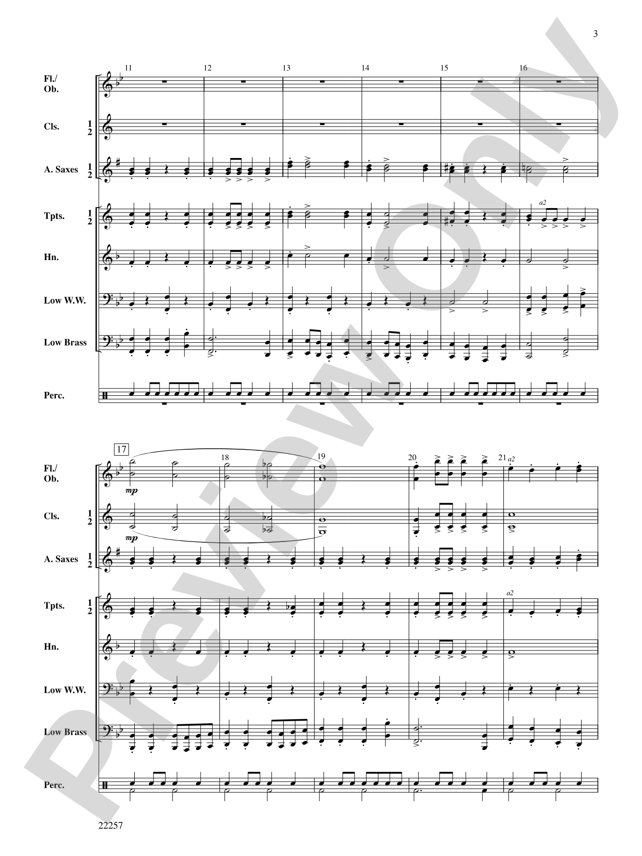 Big Brass on Patrol: Concert Band Conductor Score & Parts