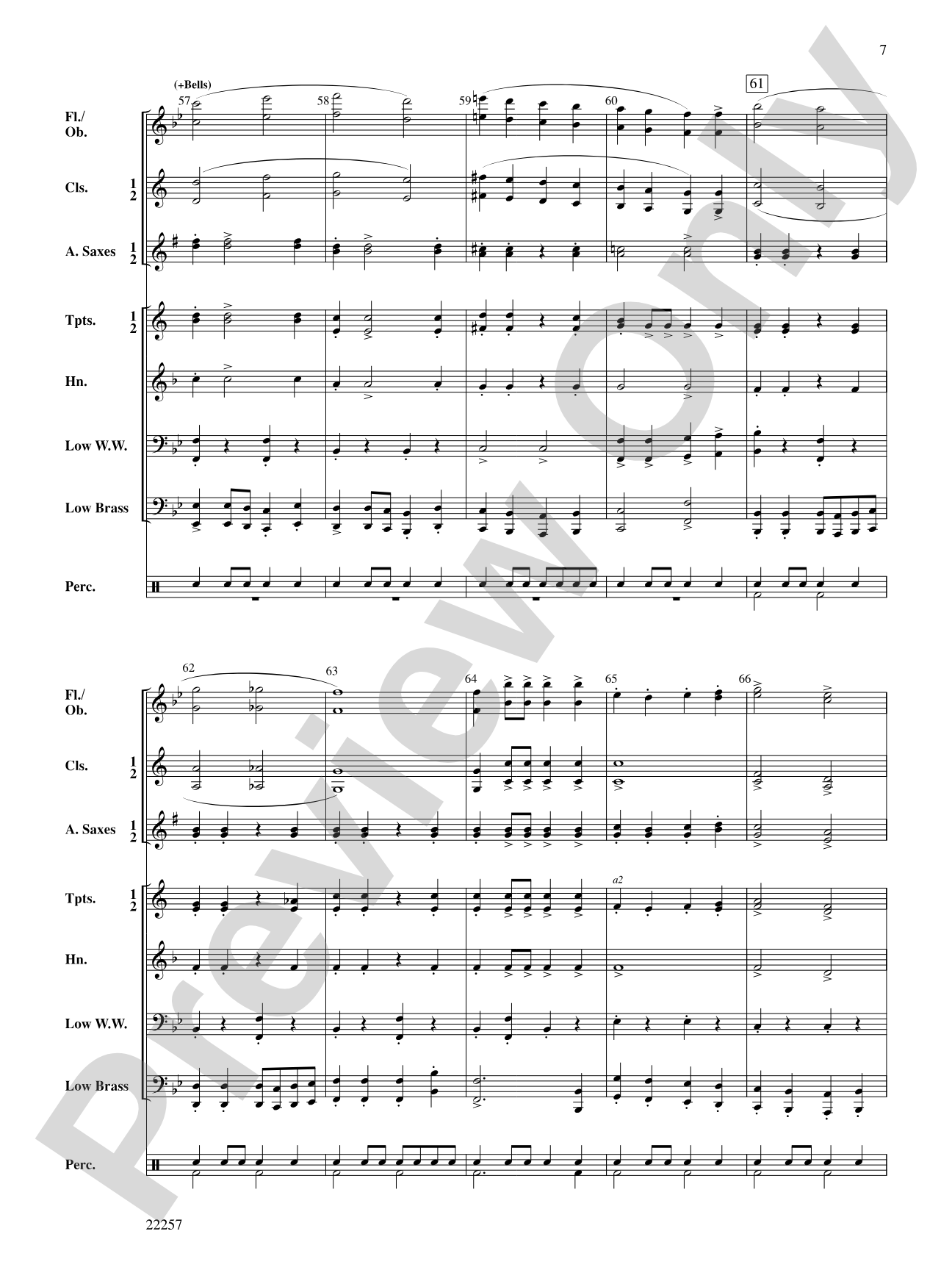 Big Brass on Patrol: Concert Band Conductor Score & Parts