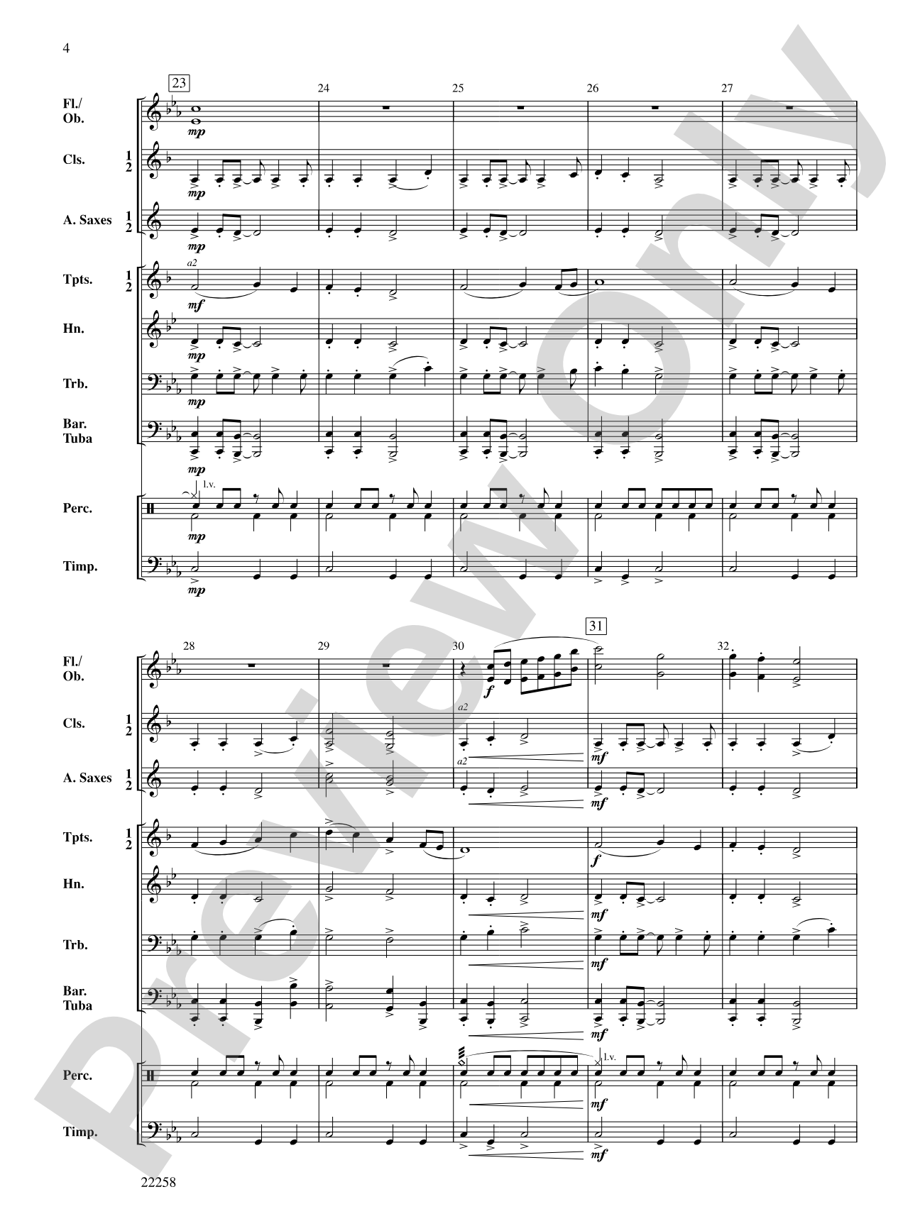 Mystic Journey: Concert Band Conductor Score & Parts