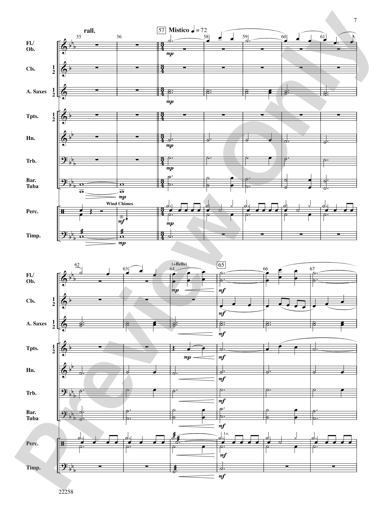 Mystic Journey: Concert Band Conductor Score & Parts