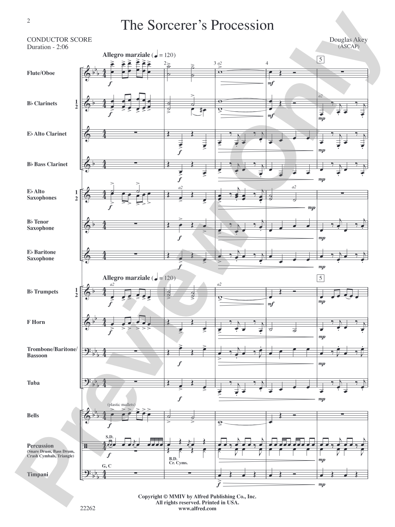 The Sorcerer's Procession: Score