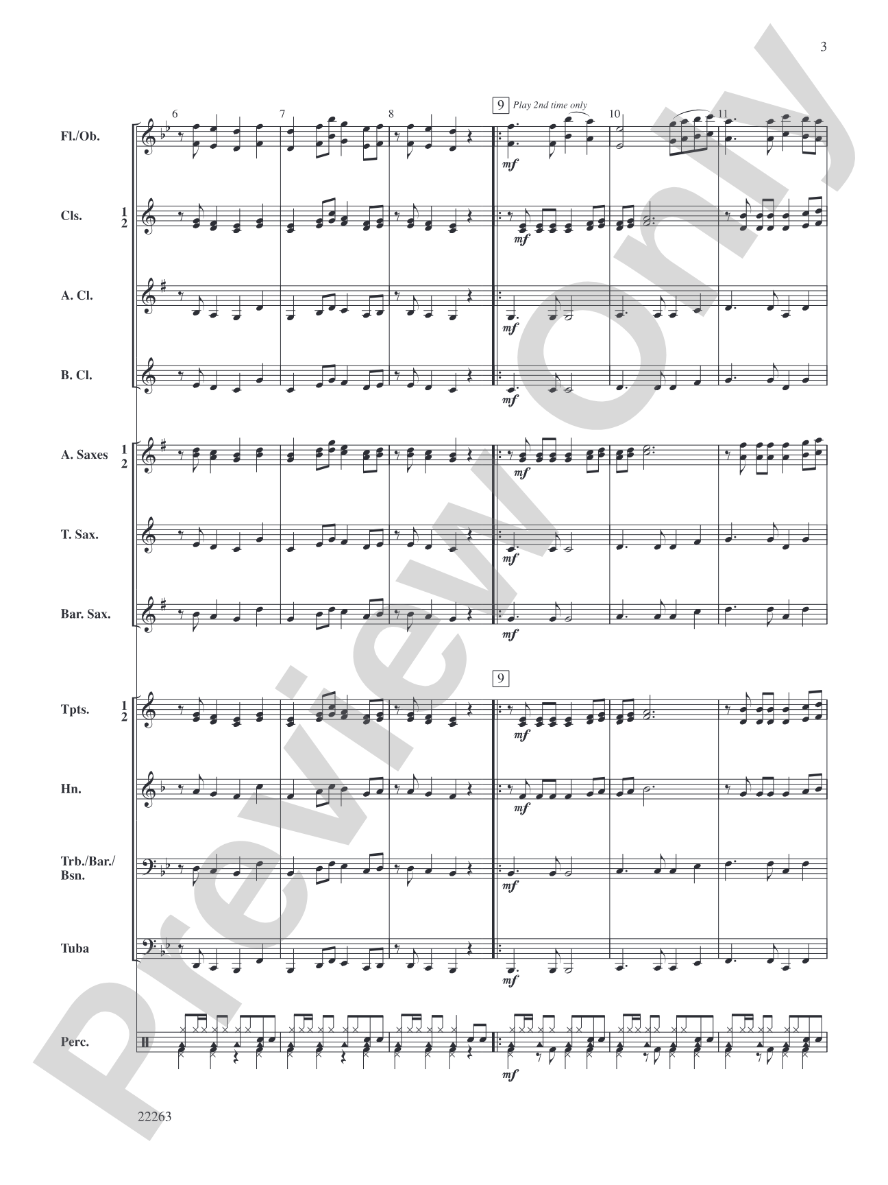 Latinesque: Concert Band Conductor Score & Parts