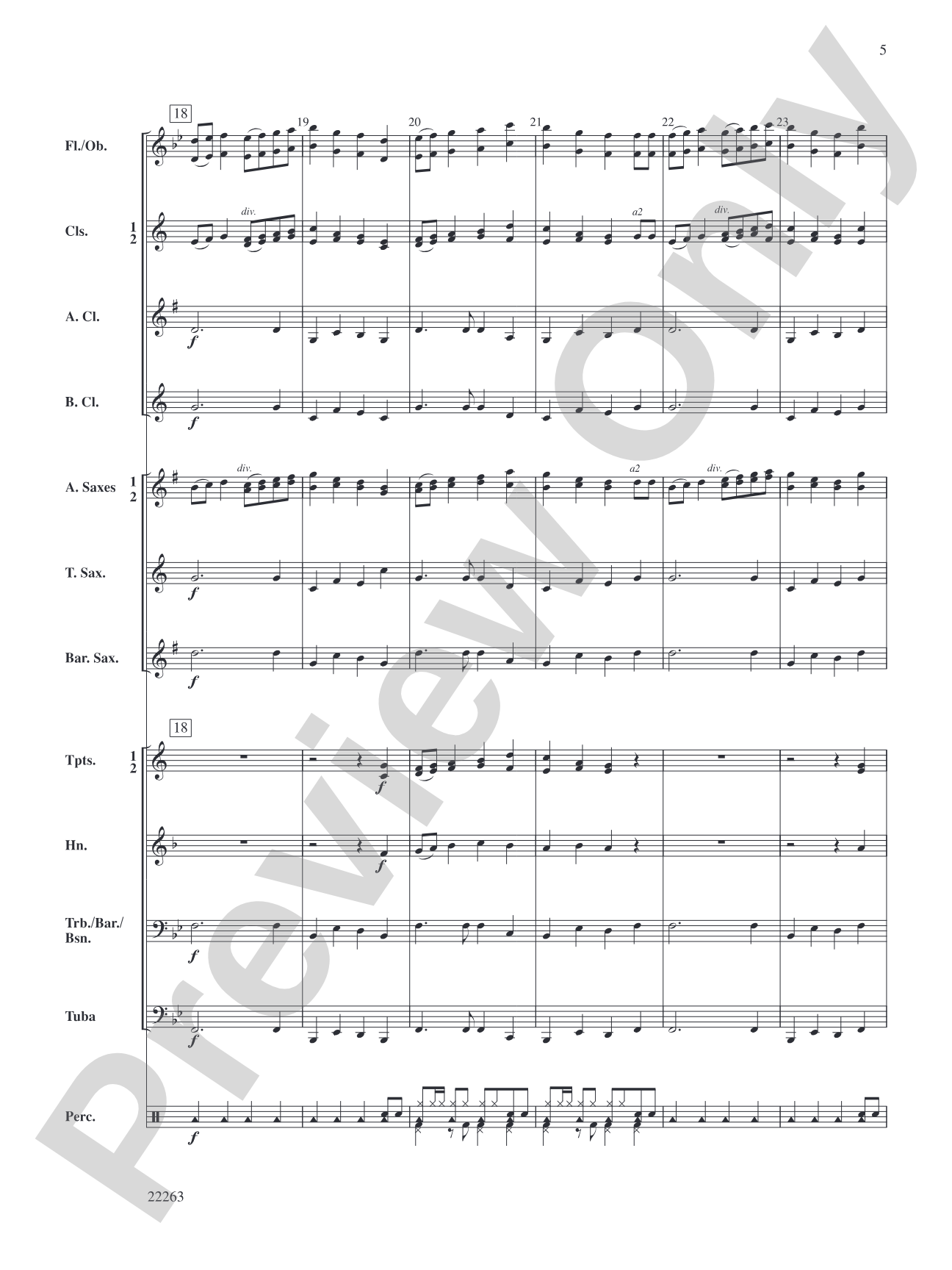 Latinesque: Concert Band Conductor Score & Parts