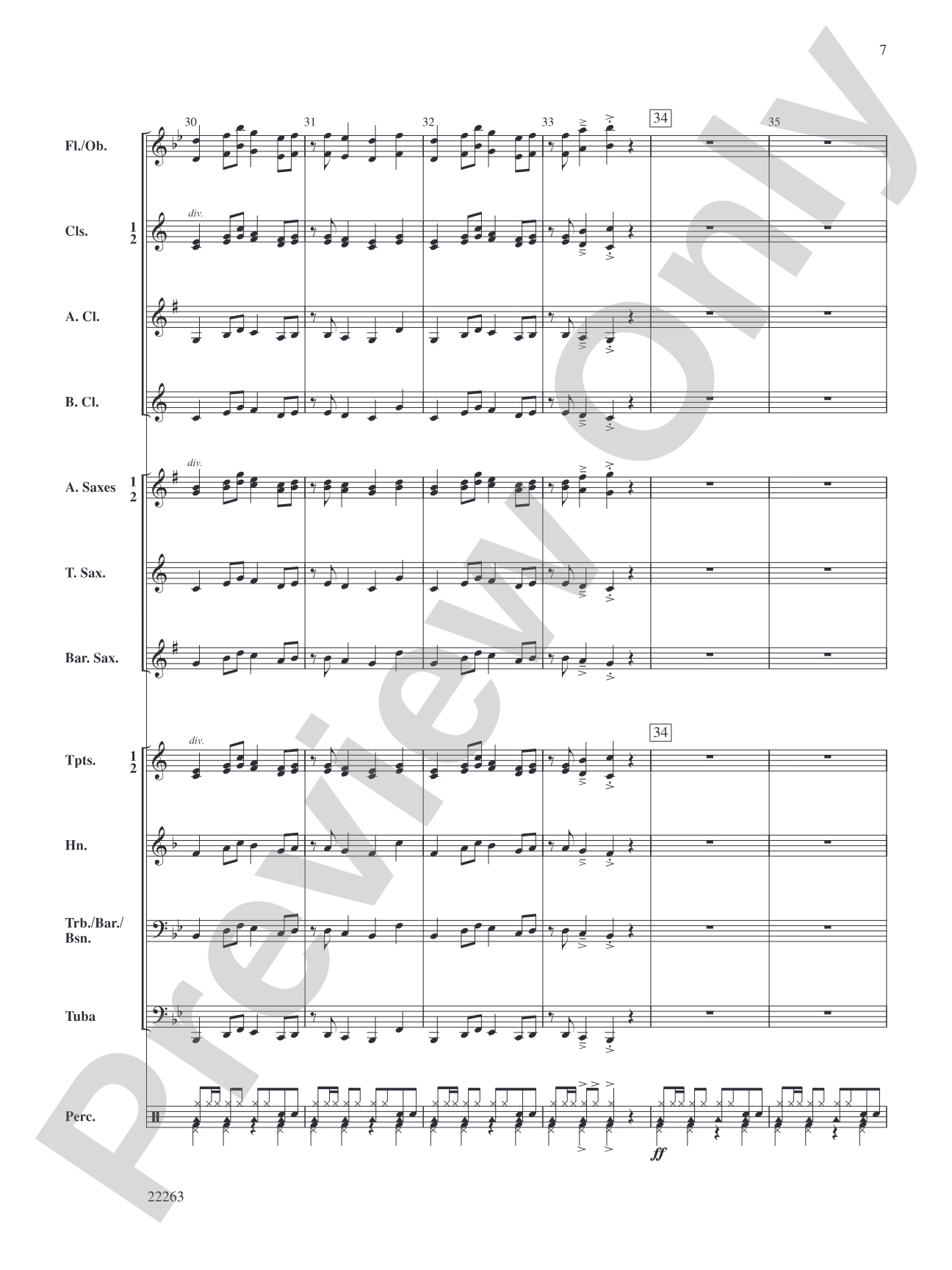 Latinesque: Concert Band Conductor Score & Parts