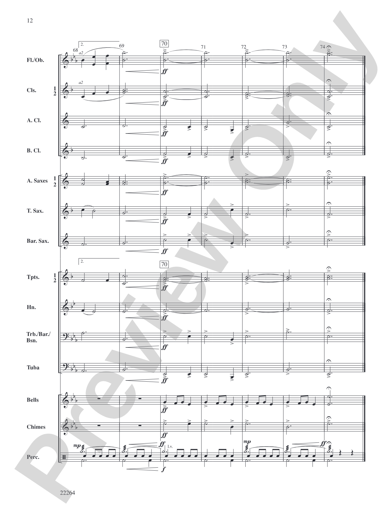 A Christmas Couplet: Concert Band Conductor Score & Parts