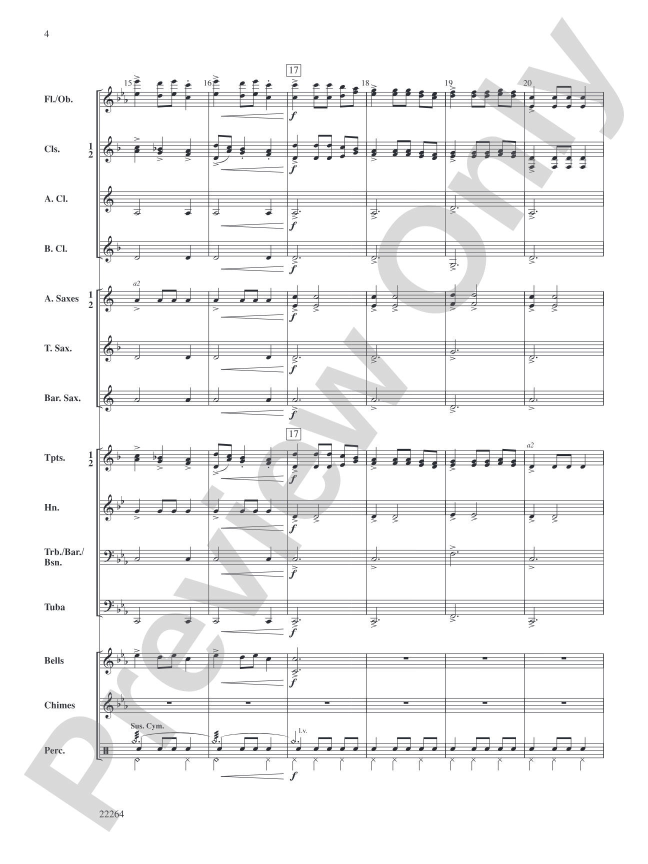 A Christmas Couplet: Concert Band Conductor Score & Parts