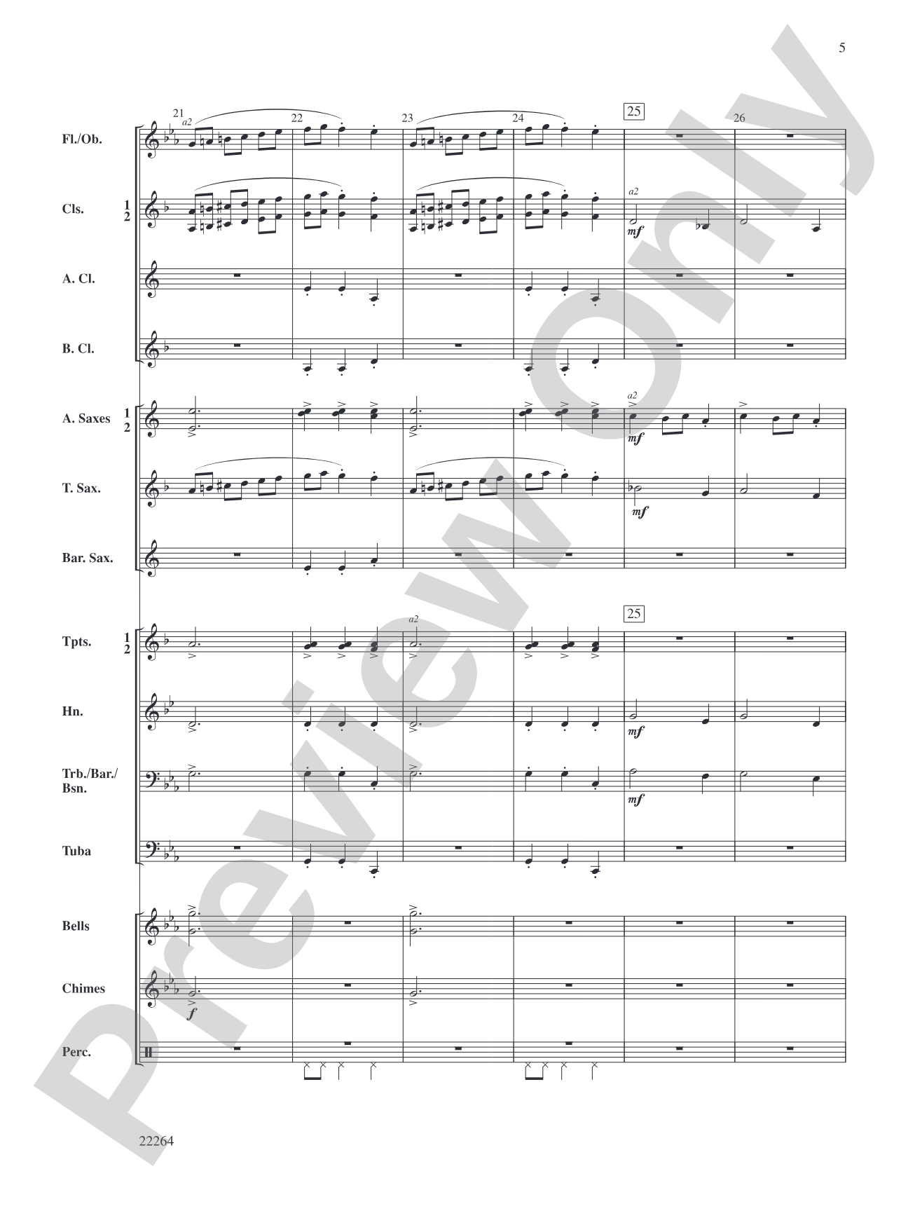 A Christmas Couplet: Concert Band Conductor Score & Parts