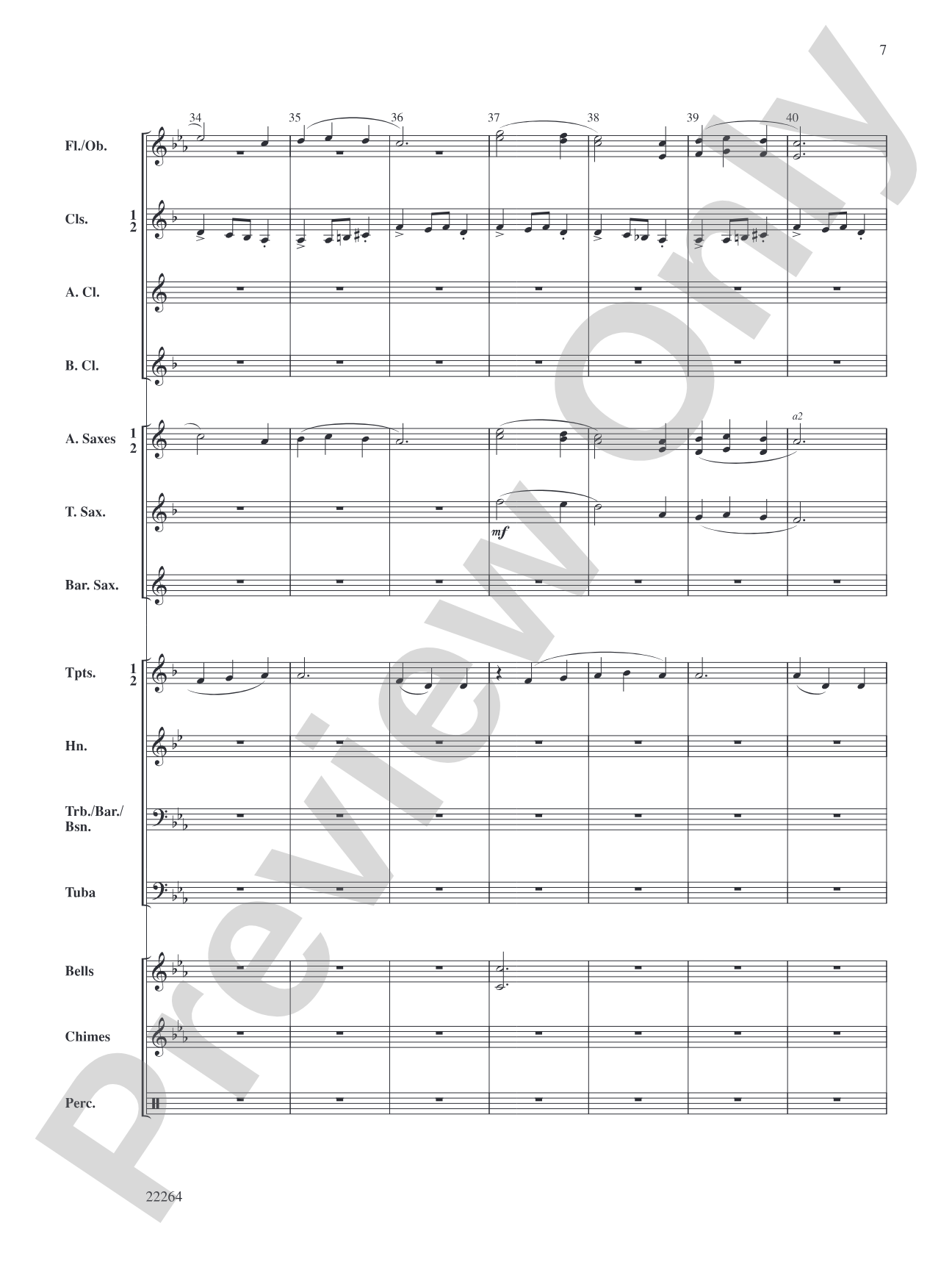 A Christmas Couplet: Concert Band Conductor Score & Parts