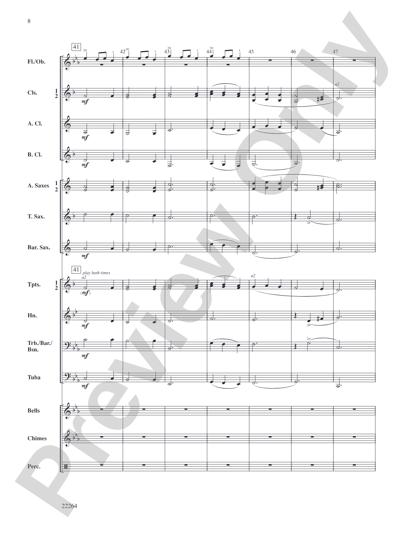 A Christmas Couplet: Concert Band Conductor Score & Parts