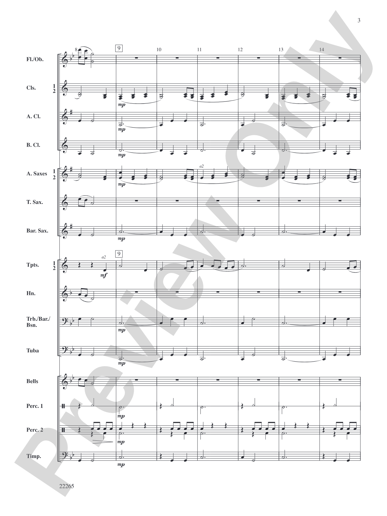 Dorian Dreamscape: Concert Band Conductor Score & Parts