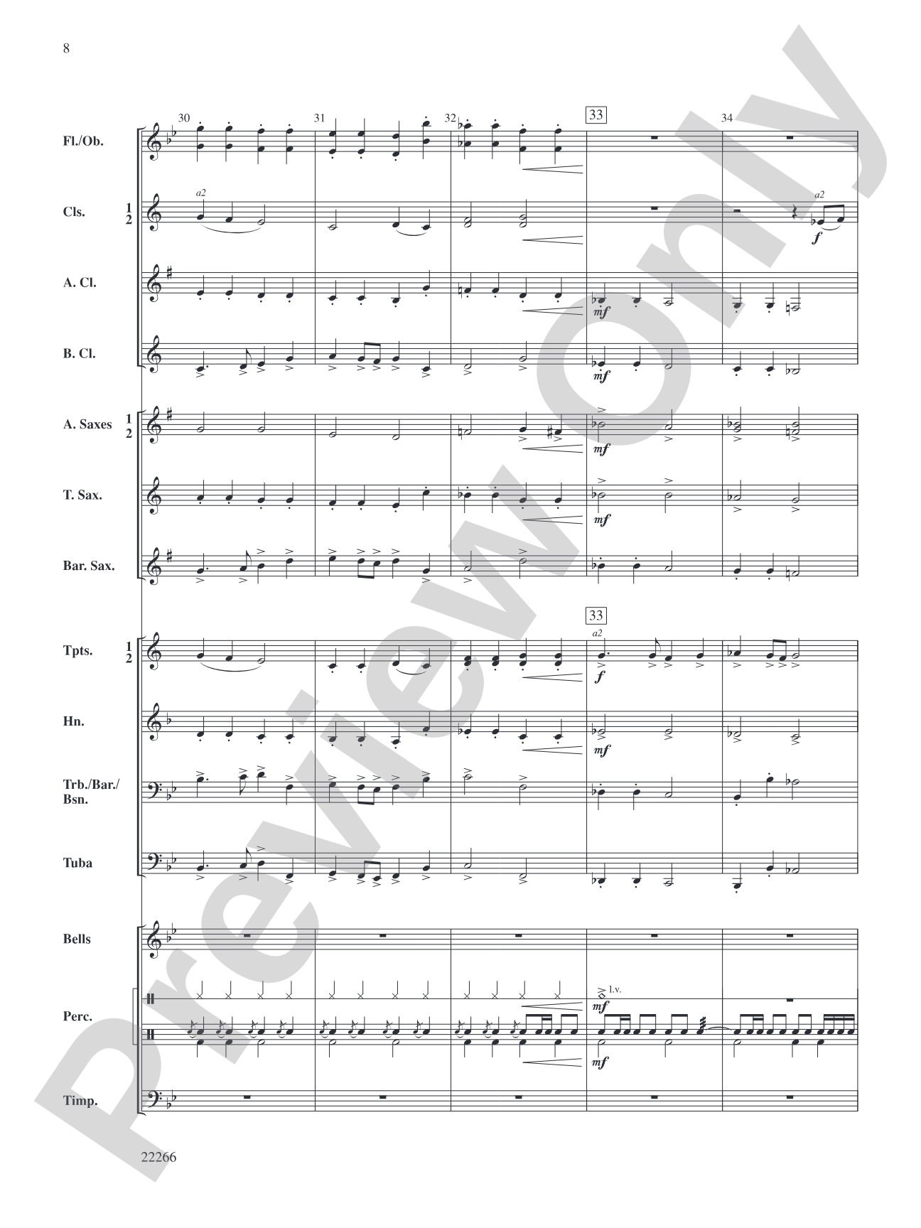 March of the Majestics: Concert Band Conductor Score & Parts