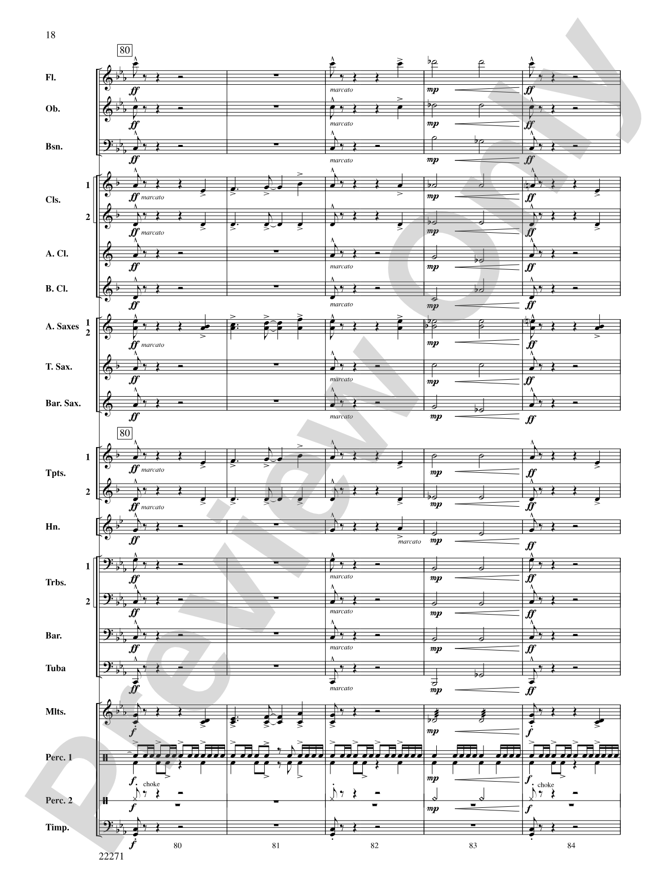 Nemesis: Concert Band Conductor Score & Parts