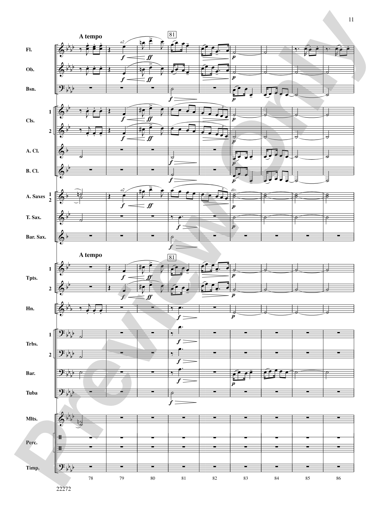 Golliwogg's Cakewalk: Concert Band Conductor Score & Parts