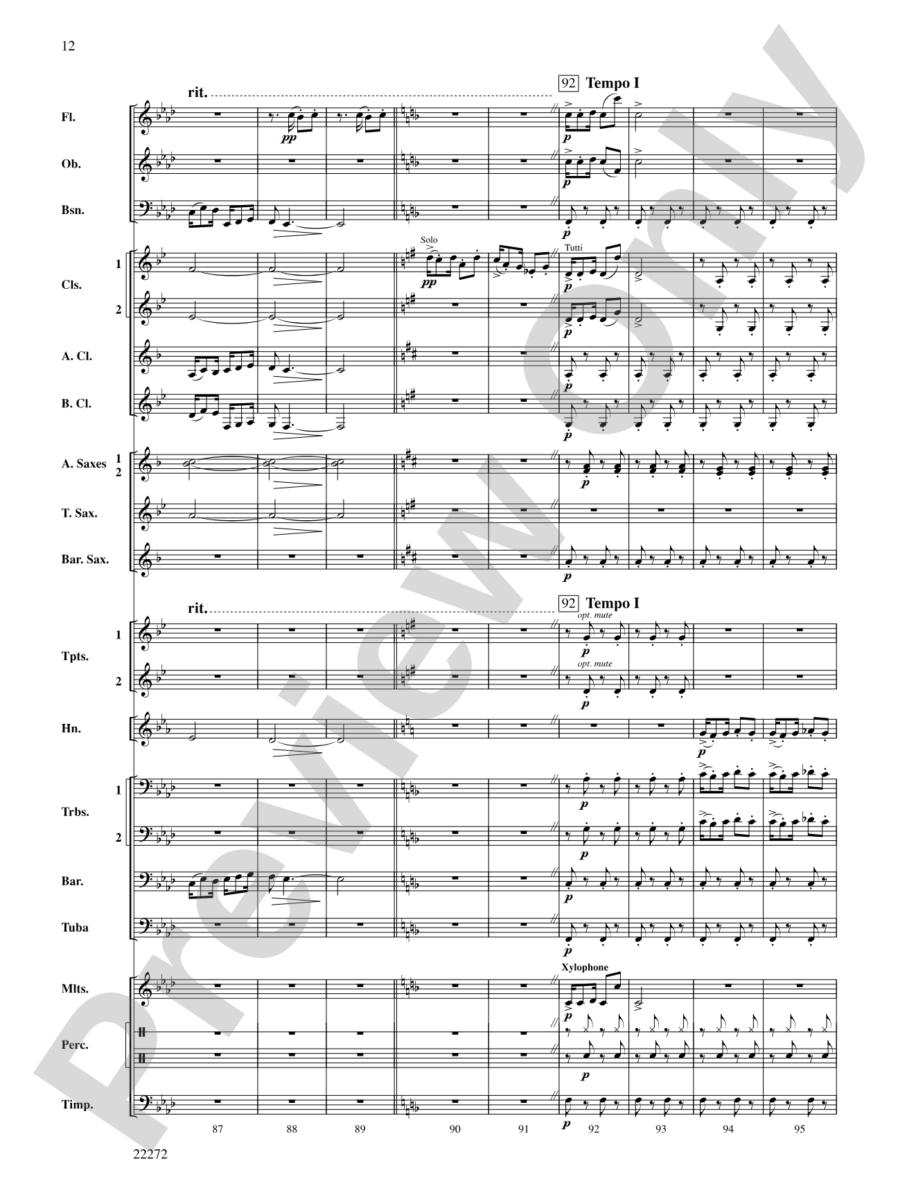 Golliwogg's Cakewalk: Concert Band Conductor Score & Parts