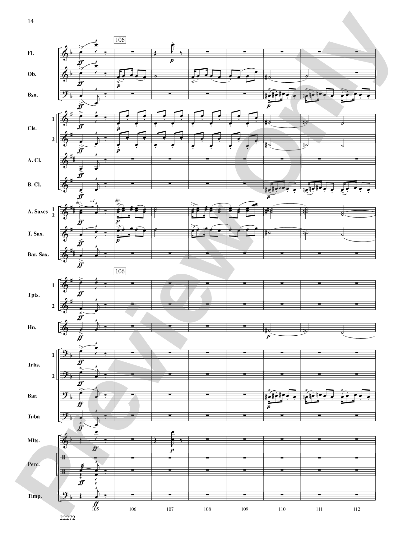 Golliwogg's Cakewalk: Concert Band Conductor Score & Parts