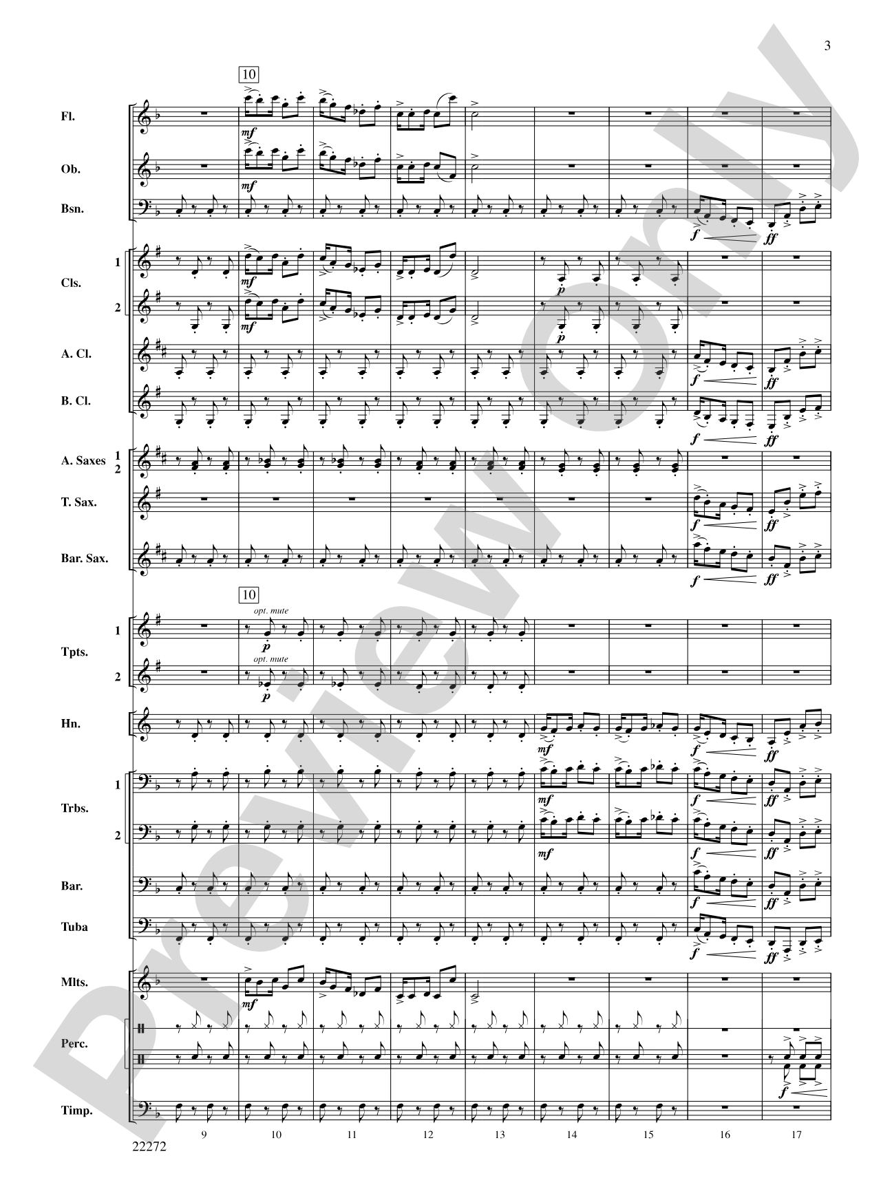 Golliwogg's Cakewalk: Concert Band Conductor Score & Parts