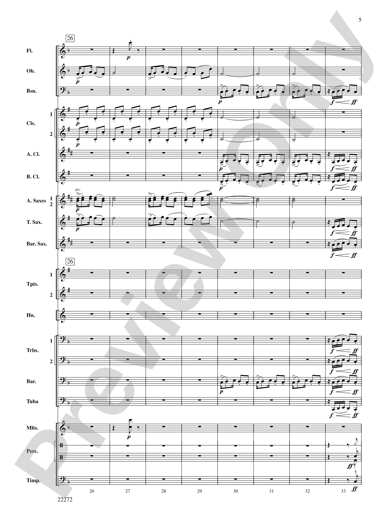 Golliwogg's Cakewalk: Concert Band Conductor Score & Parts