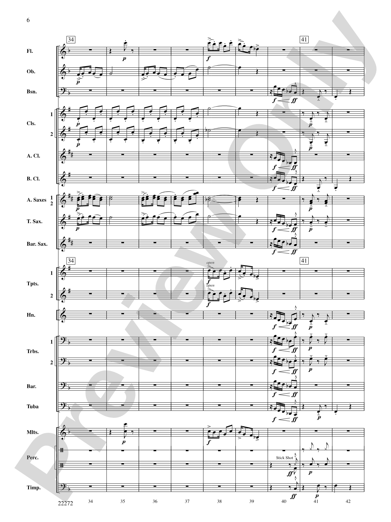Golliwogg's Cakewalk: Concert Band Conductor Score & Parts