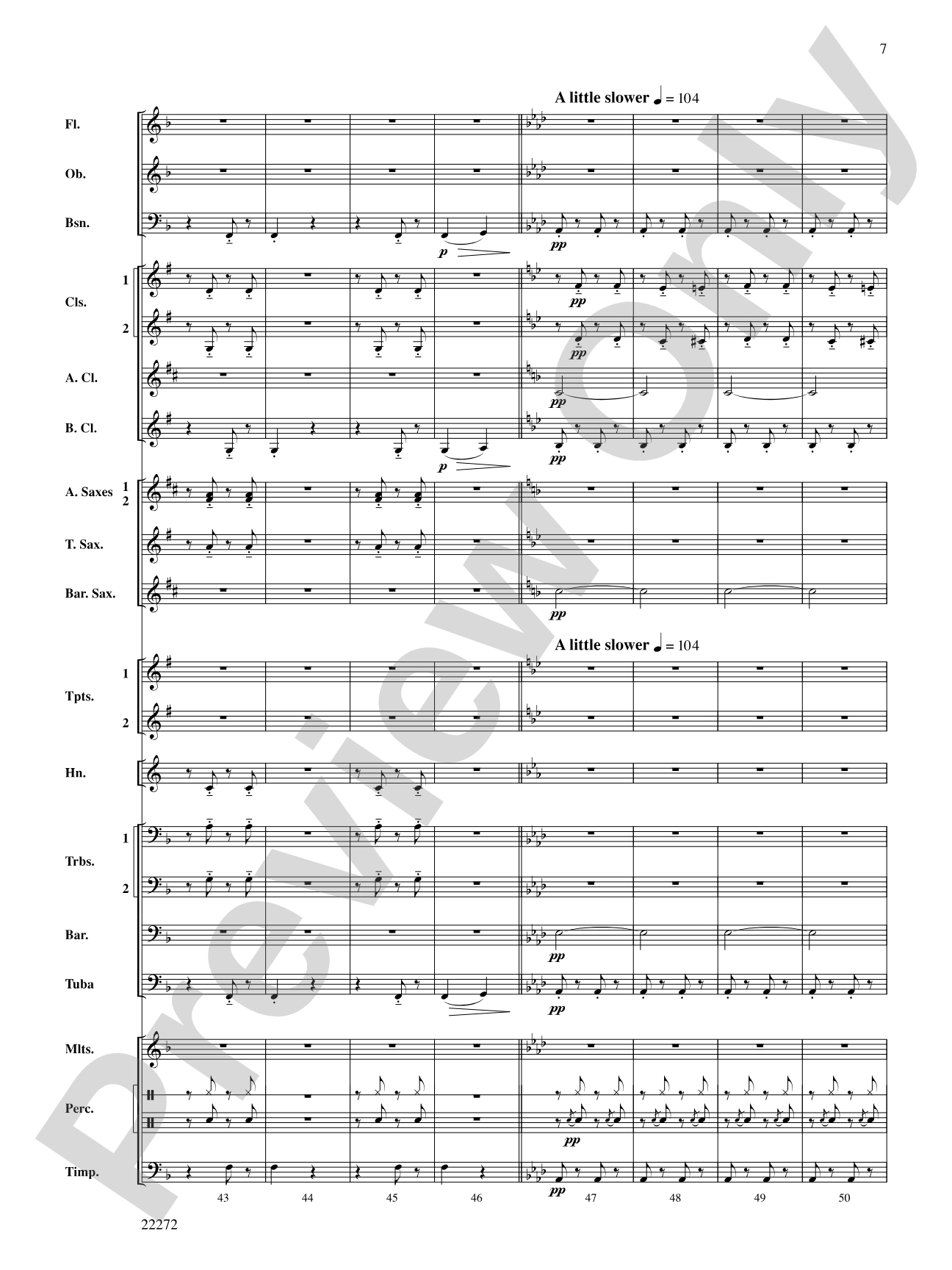 Golliwogg's Cakewalk: Concert Band Conductor Score & Parts