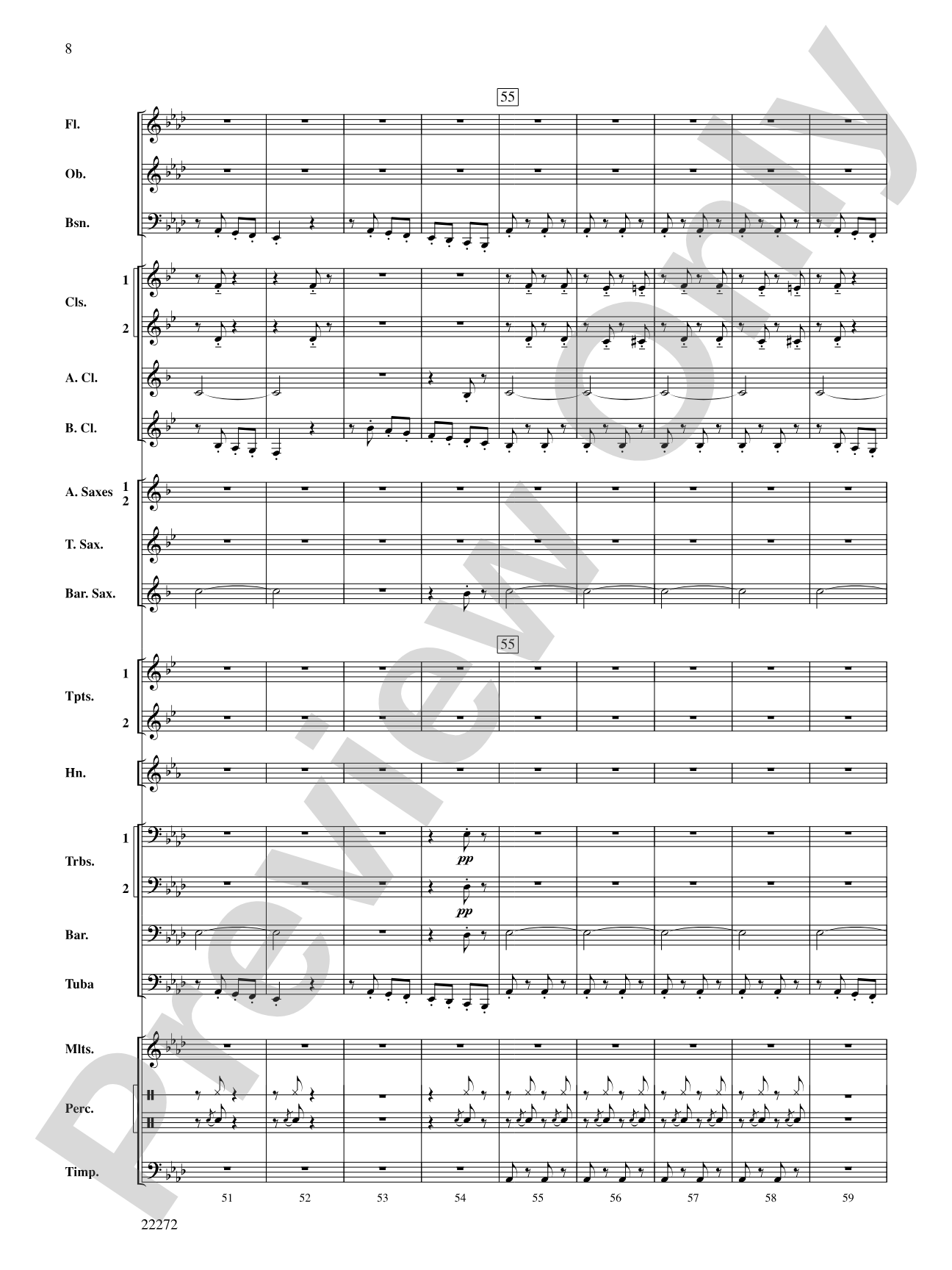 Golliwogg's Cakewalk: Concert Band Conductor Score & Parts