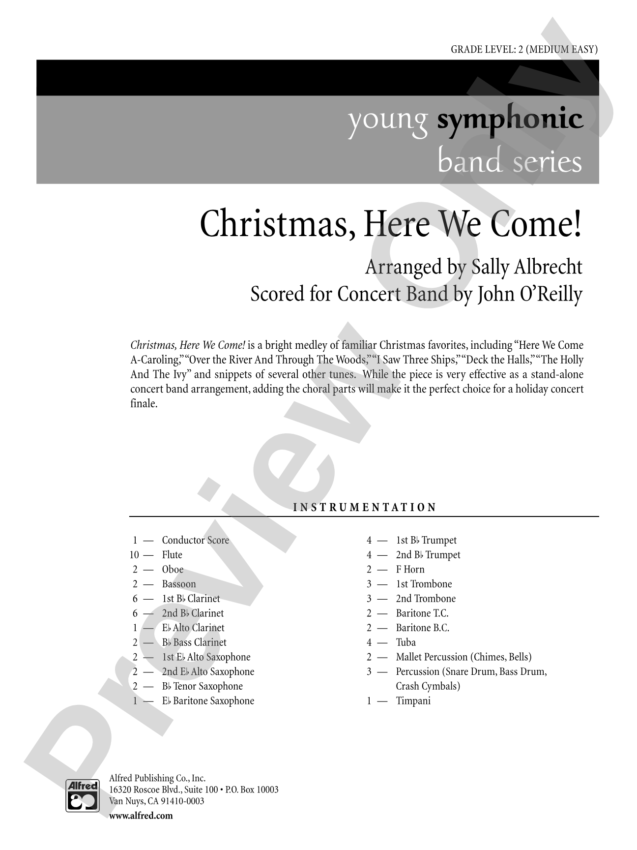 Christmas, Here We Come!: Concert Band Conductor Score & Parts