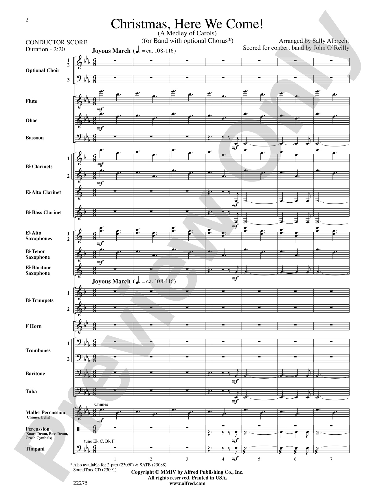 Christmas, Here We Come!: Concert Band Conductor Score & Parts