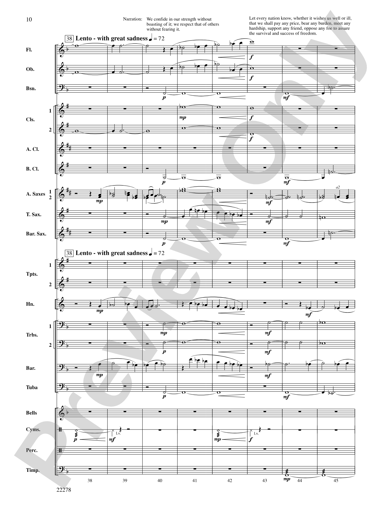 The Message on the Rock: Concert Band Conductor Score & Parts