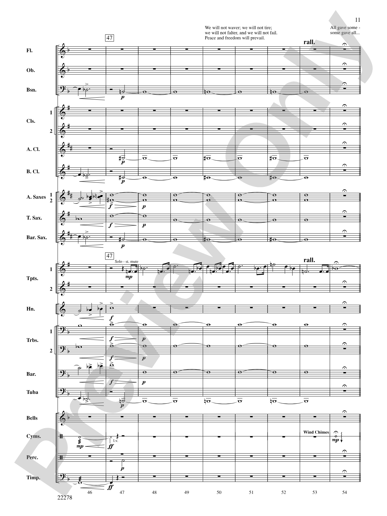 The Message on the Rock: Concert Band Conductor Score & Parts