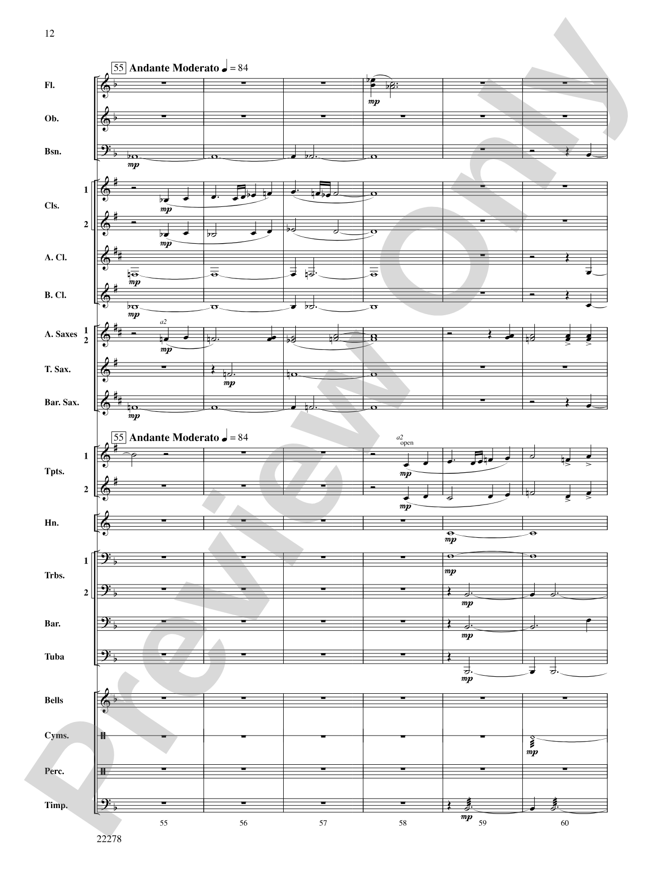 The Message on the Rock: Concert Band Conductor Score & Parts