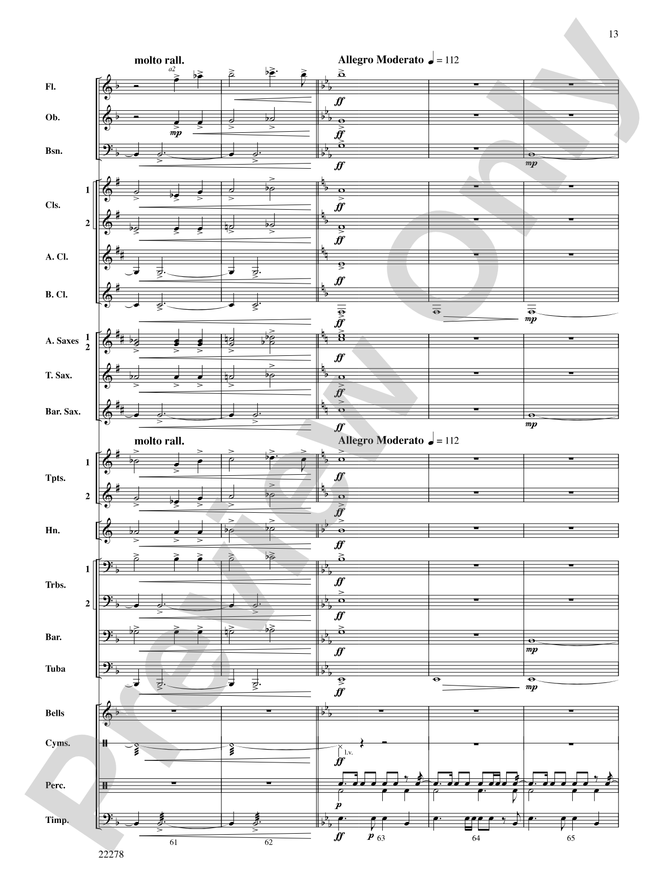 The Message on the Rock: Concert Band Conductor Score & Parts