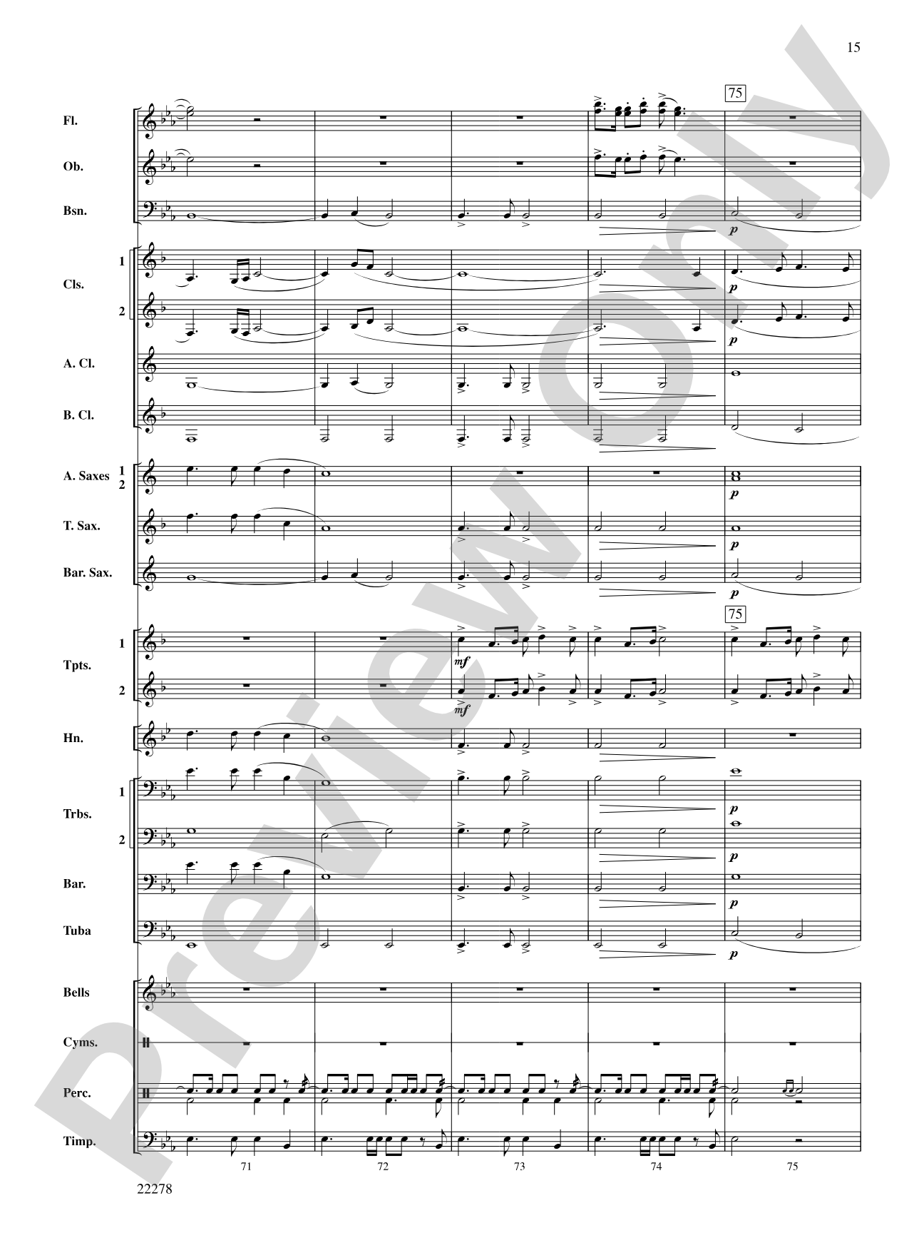 The Message on the Rock: Concert Band Conductor Score & Parts